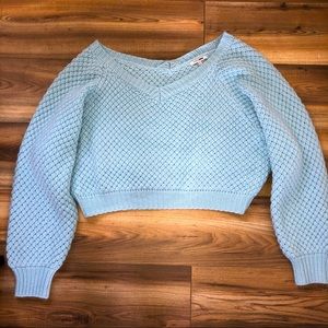 Thick blue knit FashionNova sweater. Size L